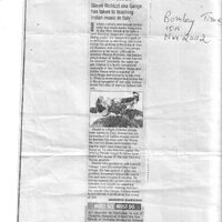 Bombay Times, 15 novembre 2002 – «Addicted to India»