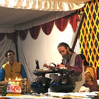 Gianni Ricchizzi in concerto al Dhrupad Mela di Varanasi, febbraio 2015