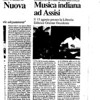 Corriere – «Musica indiana ad Assisi», concerto del duo Bhatt-Ricchizzi